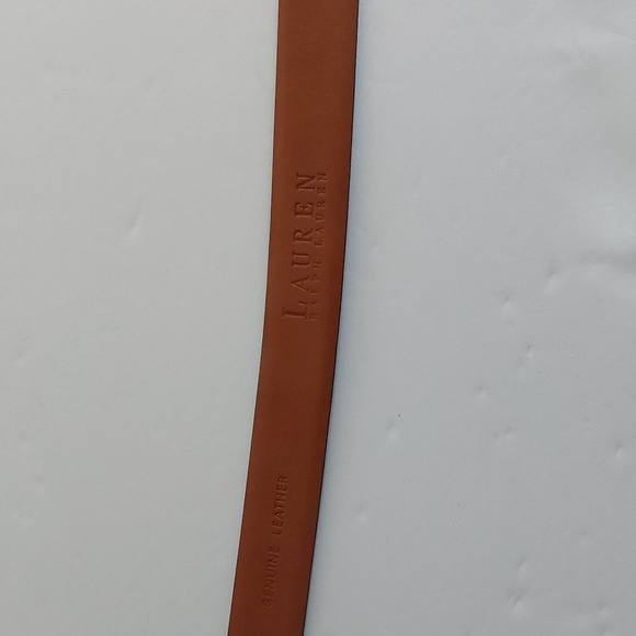 Lauren Ralph Lauren Womens Gray/ Brown Leather Belt Silver Buckle Sz.M main image 9
